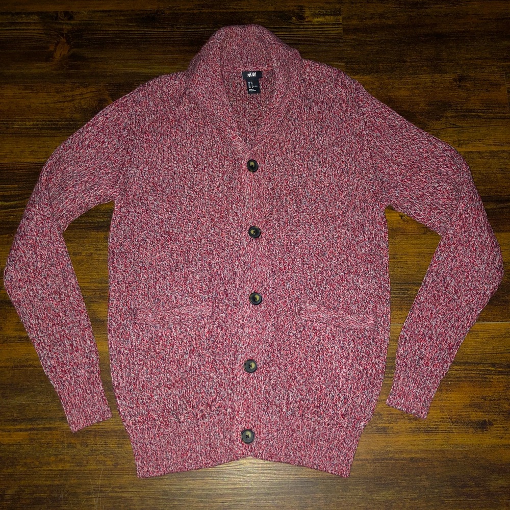 H&M Chunky Heavy Weight Oversized Knit Cardigan Sweater Medium NWOT